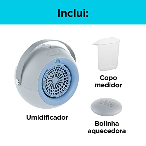 Black+Decker Umidificador aquecedor e ventilador mais prático e compacto 220V AUP4-B2