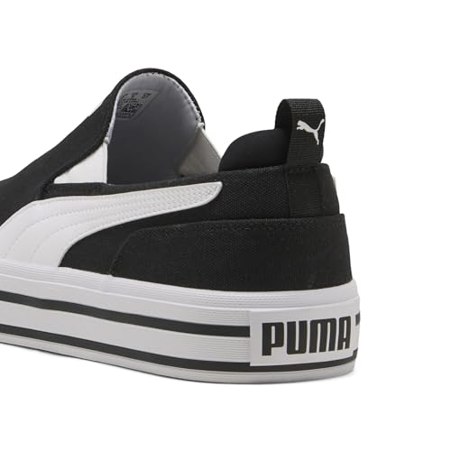 PUMA Men's Court Classic Vulc Slip On Shoes, White, 11.53