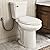 Tall Toilet 21 Inch, Los Flexi Comfort Elongated 21" High Toilets For Seniors, Two-Piece Extra Tall Toilet for Bathroom, 1.28 GPF Single Flush, Soft-Closing Seat, 12-Inch Rough-In