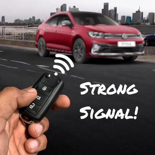 Image of VW | SKOD 3 Button Flip Car Key Shell /Case /Body case replacment for Skoda and VW Light At The Top Fixed Blade Key Shell Case | No Electronics Included | Required Key Cutting