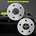 Customadeonly 5x108 Wheel Spacers 10mm Forged Hubcentric Compatible with Ford Fusion, Jaguar F-Type XF XJ XK XE S-Type X-Type, Lincoln LS MKZ MKC Continental Mark VIII (2pcs, 63.4mm, M12x1.5)