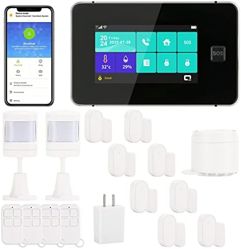 D1D9 Home Alarm System Touch Screen Burglar House Security 18 pcs WiFi APP DIY Wireless GSM