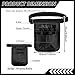 HJZHII Server Waist Pouch, Restaurant Waiter Waist Organizer with Adjustable Belt Utility Money Bag Server Apron Storage Bag for Restaurants Hotels Bars Care Kit Tool, 9.84x7.32Inch