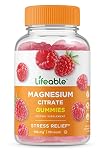 Lifeable Magnesium Citrate - Great Tasting Natural Flavor Gummy Supplement - Gluten Free Vegetarian