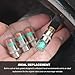 JNXIJ 4PCS Tire Pressure Monitor Valve Stem Caps, 2.4 Bar 36PSI Sensor Indicator Tyre Stem Cap with 3 Colors Eye Alert, Easy to Read Tire Pressure Monitor Valve Cover for Car Truck SUV (Golden)