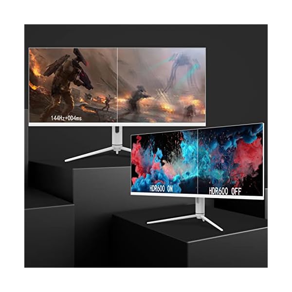 LC-Power Gaming Monitor, Display para PC(40", UWQHD IPS 144 Hz, HDR 600, 3440 x 1440, 4 ms, 400cd/m², HDMI & DP & USB-C, Flicker Free, AMD FreeSync, FPS/RTS, Pip/PbP, Altura del Soporte Ajustable) - Image 3