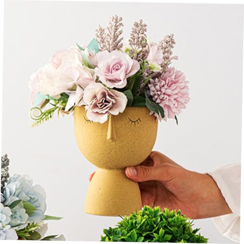 Pot de fleurs céramique petit contenant de table abstrait TEHAUX