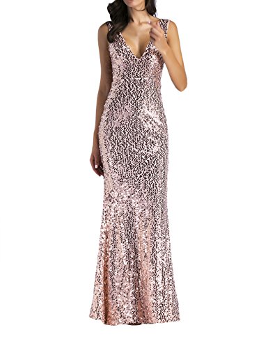 SOMTHRON Mujer Sexy Cuello V Profundo Sin Mangas Largo