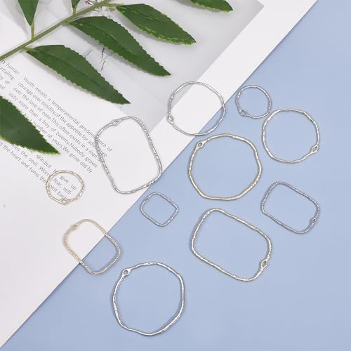 Marcos de marco hueco CHGCRAFT para hacer dijes de resina sin imperfecciones 4