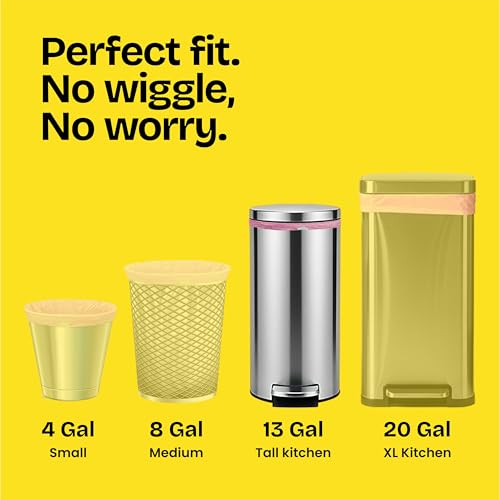 Glad Tall Kitchen Trash Bags 13 Gallon, MaxStrength Cherry Blossom Garbage Bags, Drawstring, 90 Count by Glad - Image 4