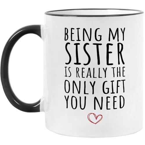 Fatbaby Funny Sister Coffee Mug 11oz Gift for Women