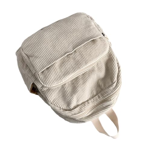 Vintage Corduroy Backpack Retro Travel Daypack Casual Rucksack for Fashionable Women4