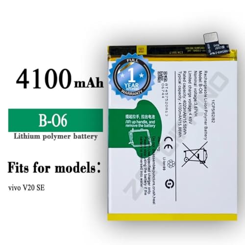 Image of Original B-06 Battery for Vivo V20 SE V2022 V2023 Battery with 1 Year Warranty*** (B30)