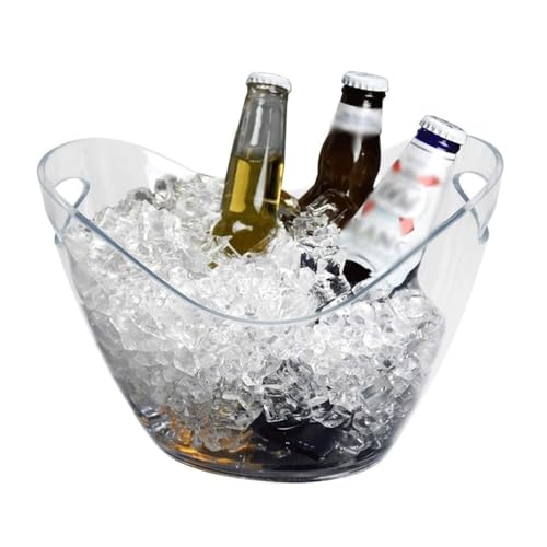 Seau à glace pour fêtes grand format transparent et robuste - 7