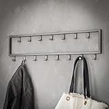 ✅ Abmessungen: Die Hakenleiste Garderobe hat die Maße 20x2x80cm. Das schlichte Wandgarderobe Design gibt es sowohl als kleinere Varianten mit insgesamt 9 Haken. Die Kombination von beiden Metall Hakenleisten sorgt für mehr Vielfalt.