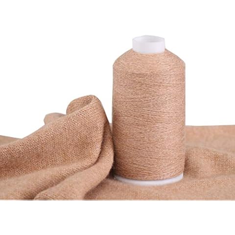100% Cashmere Yarn, 100g Mongolian Pure Cashmere Hand Knitting Cone Yarn Luxuriously Soft Yarn for Knitting Crocheting (Camel Flower) Cover