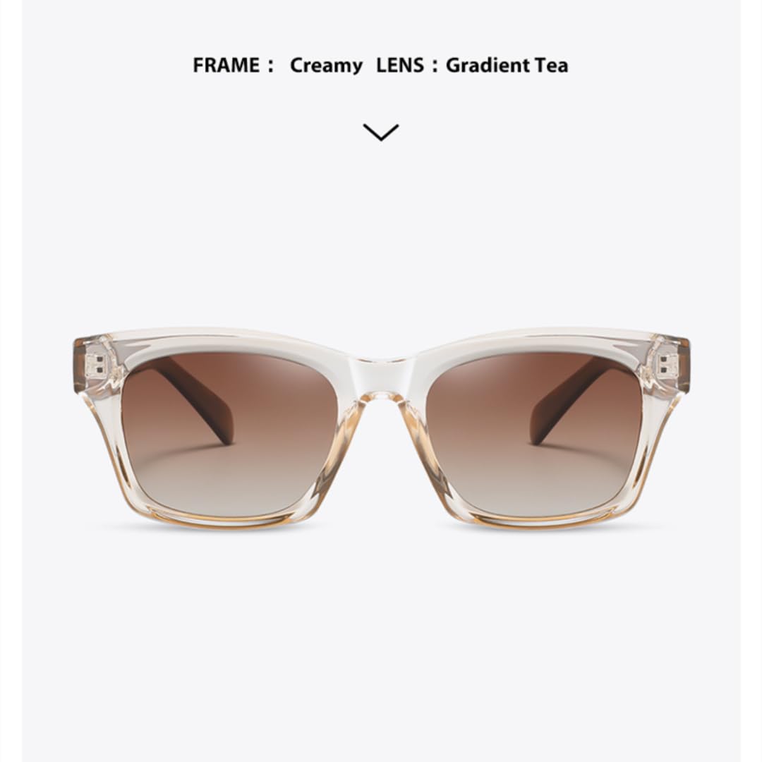 Gafas de sol polarizadas para mujer, UV400, para hombre, de acetato, con montura grande, para camping