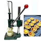 Prensa Manual Hacer Crema Huevo, Máquina Prensa Manual Tartas, Herramienta Para Moldear CáScaras Tartaletas Crema Pastelera, Acero Inoxidable Grado Alimentario, Hacer Bases Tartaletas Huevo B03