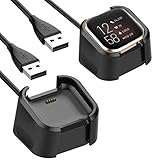 Mostof 2-Pack Compatible with Fitbit Versa 2 Charger, Accessories Charging Dock with Cable Replacement for ONLY Fitbit Versa 2