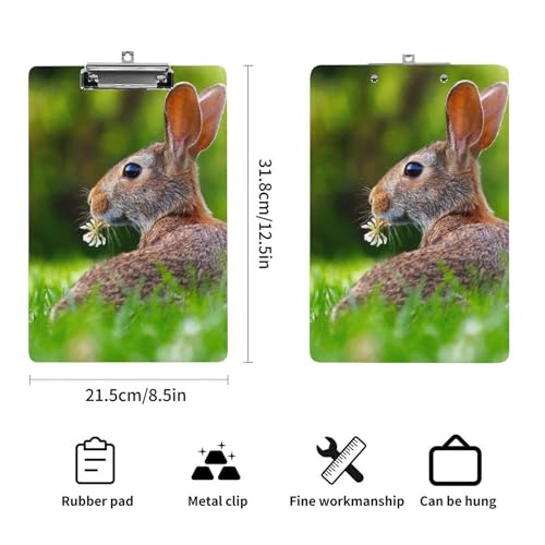 Lapin clipboard pour papier documents rigide format A4 porte-formulaires de bureau - 2
