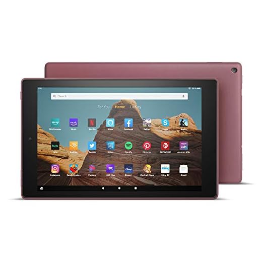 Fire HD 10 Tablet (10.1" 1080p full HD display, 32 GB) – Plum