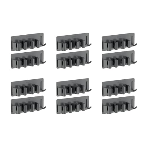Support mural pour balai en acier inoxydable durable et robuste - 2