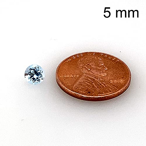 Instagem Sky Blue Topaz - Round Cut - AAA from 3mm - 10mm2