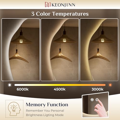 Luxury Bathroom Mirror Defogger LED
