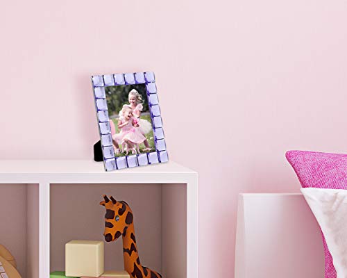 Isaac Jacobs Decorative Sparkling Light Purple Jewel Picture Frame, Photo Display & Home Décor (4X6, Light Purple) #TOP5