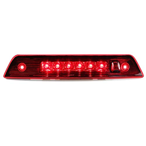 Dibanyou 3rd Third Tail Brake Light Lamp LED Light High Mount Stop Light Replacement for 2005-2010 Jeep Grand Cherokee Tail Brake Cargo Light (Red Lens)
