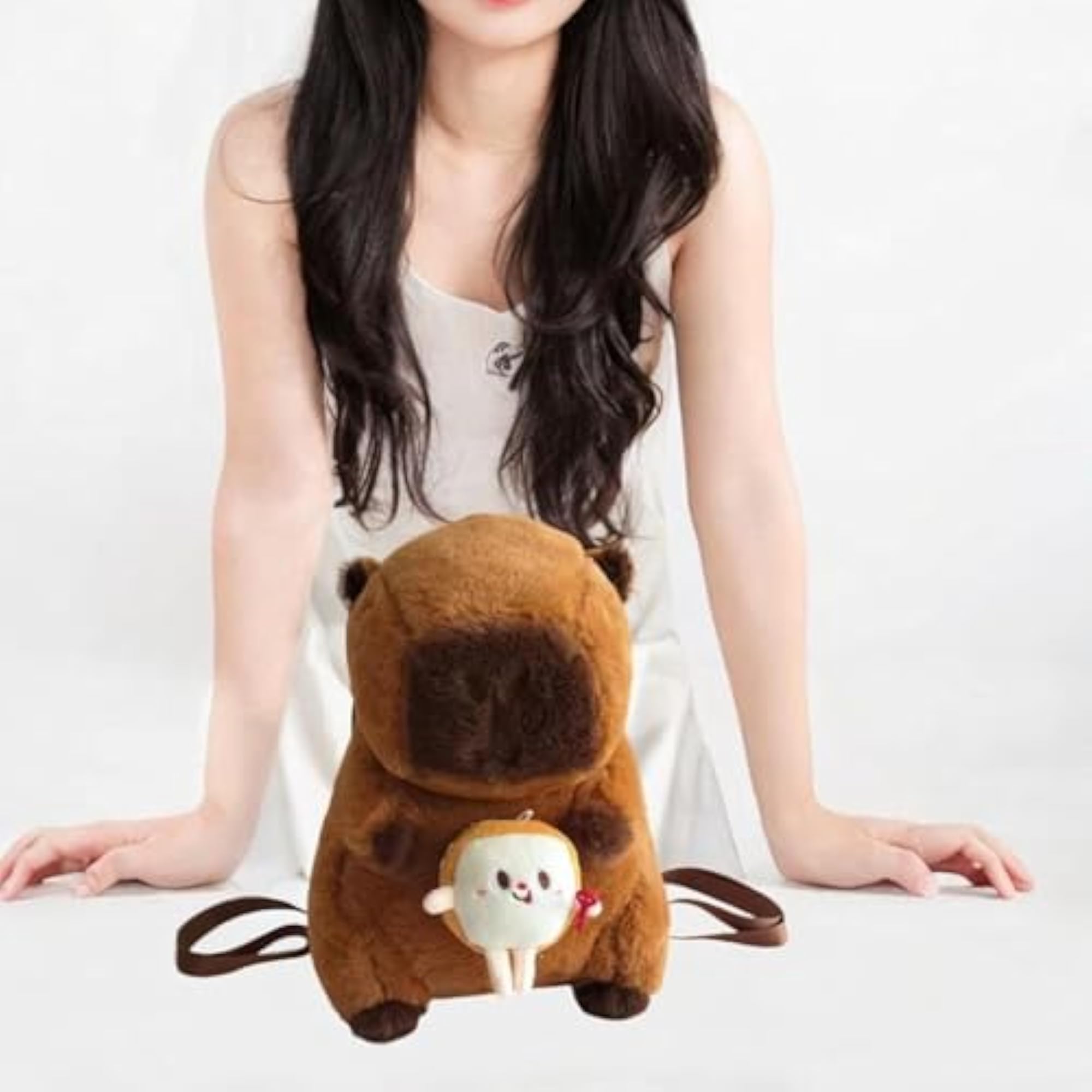 Plush Capybara Backpack 13 Inch for Kids