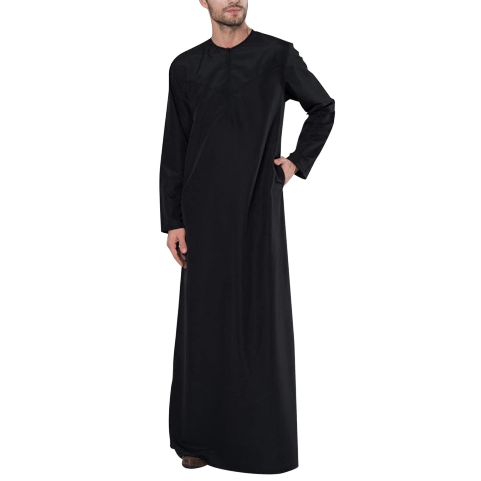 COOFANINMens Kaftan Cotton Mens Caftans Gay Womens Kaftan Hooded Robe One Piece Islamic Prayer Dress Jilbab Hijab Mens Royal Egyptian Costume African Mens Clothing 4XL UK Sales Clearance