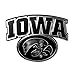 NCAA Iowa Hawkeyes Chrome Automobile Emblem