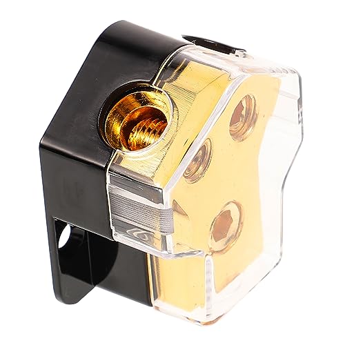 POPETPOP Power Distribution Block Car Audio Splitter Distribution Block Ground Sturdy Cover for Auto Audio Systems