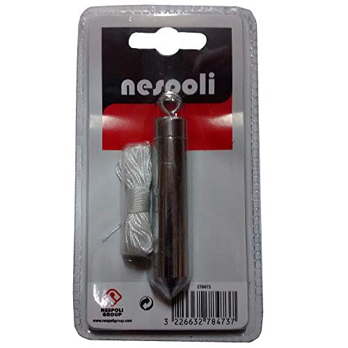 Nespoli Hilo de Plomo para Tapicería, Color Gris, 100 gr, Cuerpo de Acero y Cordel de 5 m