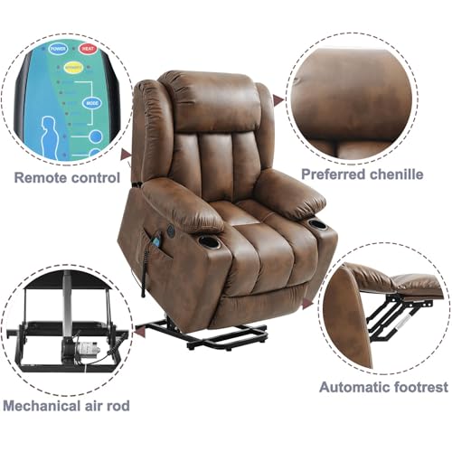 Sillón Plegable Cuero Sintético Negro miniatura 4