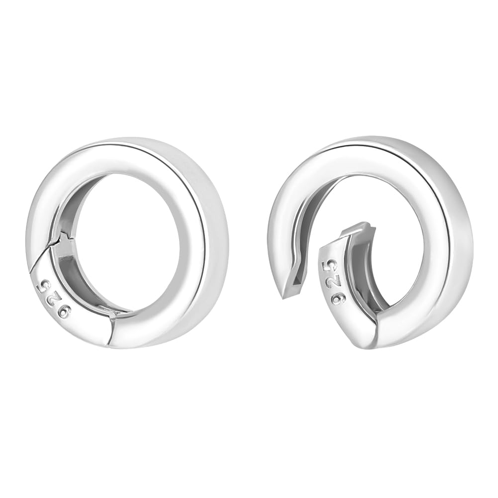 Anneaux de porte à ressort en argent 925 PH PandaHall pour bijoux haut de gamme