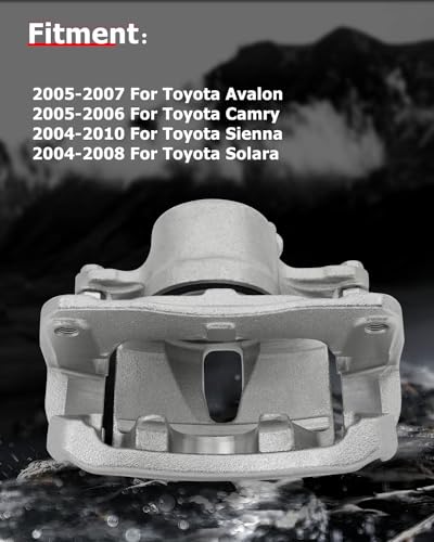 Image of cciyu 19B2715 Front Right Brake Caliper With Bracket For Toyota For Avalon 2005-2007,For Toyota For Camry 2005-2006,For Toyota For Sienna 2004-2010,For Toyota For Solara 2004-2008
