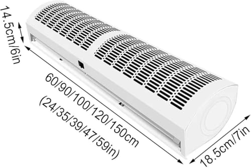 Cortina de aire de pared comercial para evitar pérdidas térmicas en 150cm 6