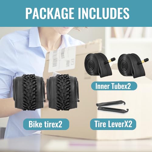 Hycline Mountain Bike Replacement Tire: 26×1.95/26×2.125