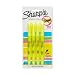 Sharpie ACCENT Highlighter, Pocket Highlighter Narrow Chisel, 4-Carded, Fluorescent Yellow (1908050)
