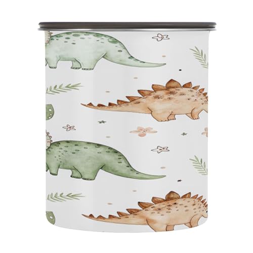 Contenedor Hermético de Café Kigai Tiny Dinos 17 oz Acero Inox. miniatura 2