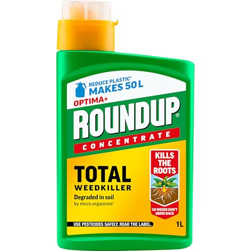 Roundup Optima+ Total Weedkiller, Concentrate, 1 Litre