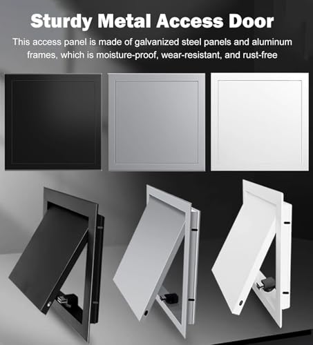 Pannello di accesso in metallo per impianti idraulici e soffitti con apertura a pressione per cartongesso e soffitti, facile da installare, ideale per la ristrutturazione e la manutenzione della casa