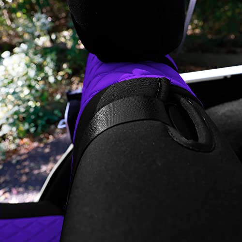 We Are Young Life Is Fun™ Custom Fit Seat Covers For Jeep Wrangler Jk 4 Door For Years 2007-2018 Full Set Automotive Seat Covers Neoprene And Neosupreme Water Resistant Purple Car Seat Covers #TOP6