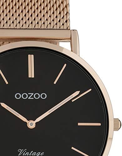 OOZOO Vintage Rosegoudkleurig/Black watch C9925 (40 mm), Rose / Black - Image 3