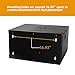 6U Wall Mount Network Server Cabinet with Glass Door, Locks, Removable Side Panels, for IT Equipment, A/V Devices, Black