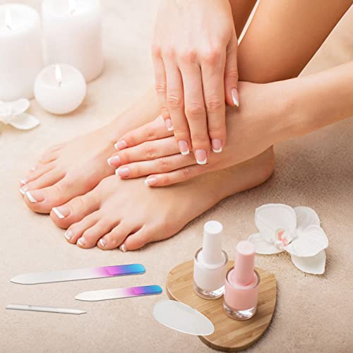 Zhehao ZHEHAO-GLASS FILE-01 6 Pcs Glass Nail File And Nail Shiner Set Includes 2 Manicure Pedicure Glass Nail File 1 Cuticle Trimmer 2 Nano Finger Nail File 1 Nano Foot Scrubber Callus Remover Foot Care Pedicure thumb #5