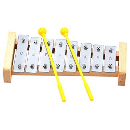 Piano éducatif 8 notes avec baguettes en plastique coloré Abaodam pour éveil musical