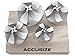 Accusize Industrial Tools H.S.S. Corner Rounding End Mill Set 4 Pc Size from 1/2'' to 3/4'', 3/4'' Shank, 1011-0004